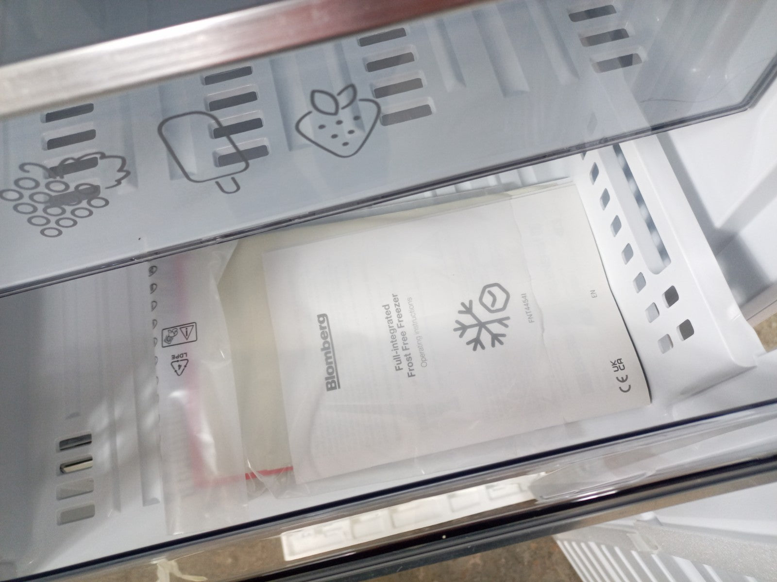 New Graded Beko FNT4454I Integrated Tall  Freezer RRP £679 UK Del M30