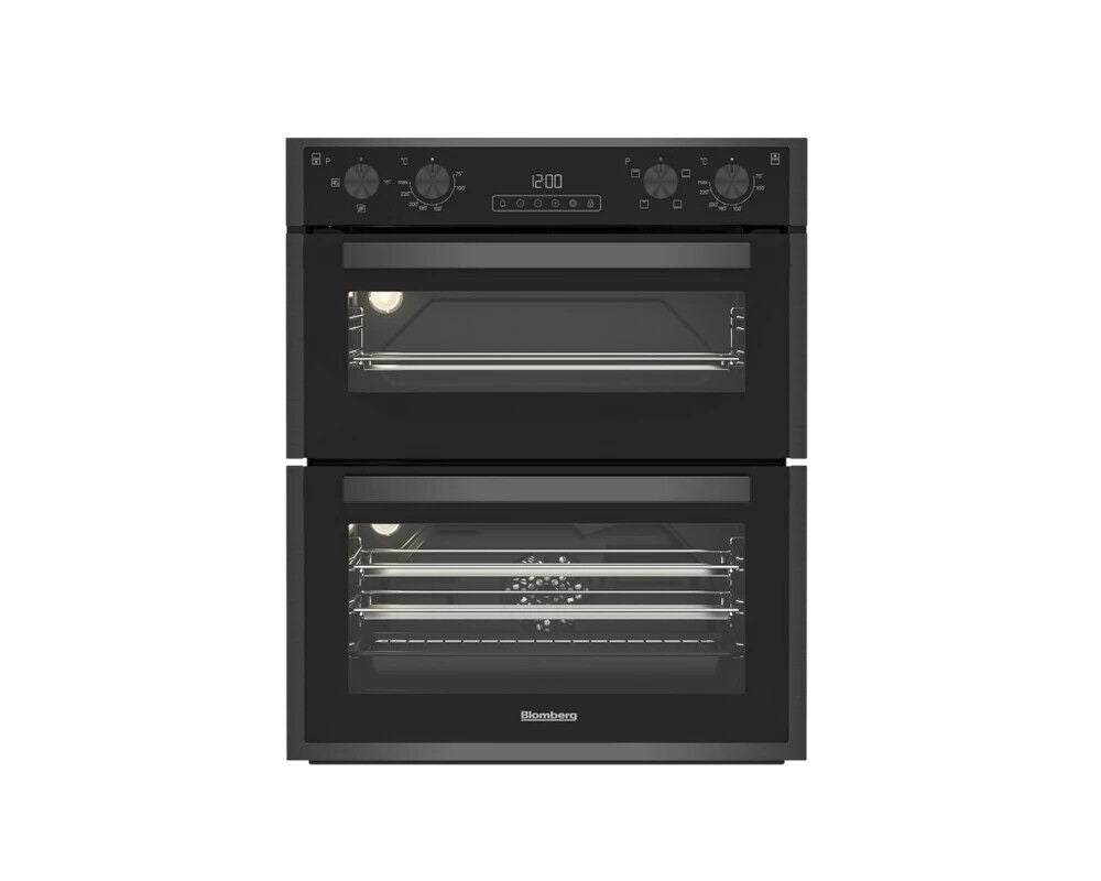 New Graded  Beko ROTN9202DX 60cm Built Under Double Oven Dark Steel RRP£549 F1