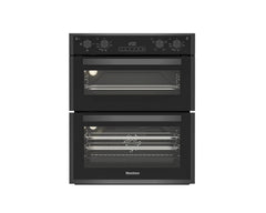New Graded  Beko ROTN9202DX 60cm Built Under Double Oven Dark Steel RRP£549 F1