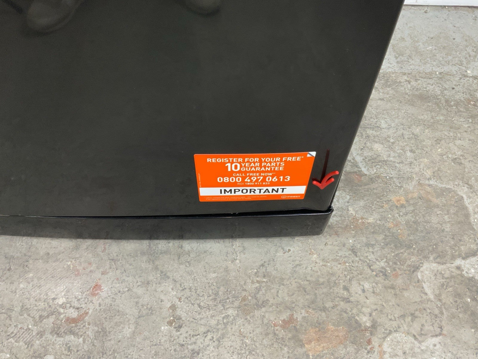 New Graded Black Indesit D2FHK26BUK  Full Size Dishwasher RRP£299 F43