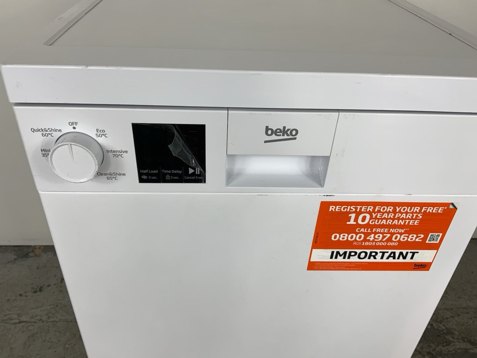 New Graded White  Beko DVS04X20W Slimline Dishwasher RRP£299- F18