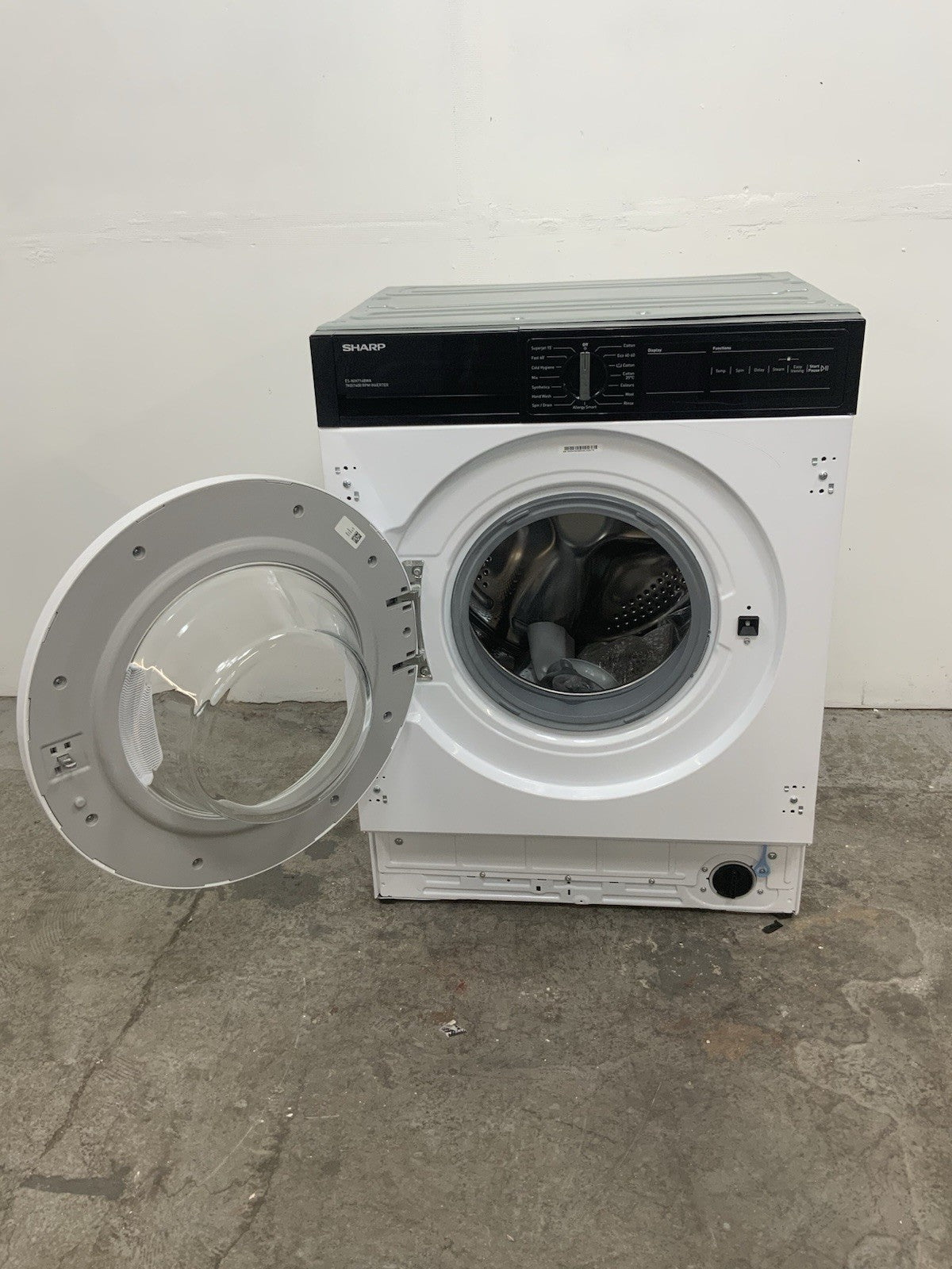New Graded SHARP ES-NIH714BWA  Integrated 7 kg 1400 Washing Machine RRP£399 K19