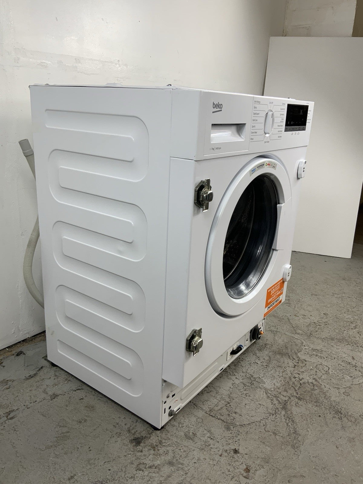 New Graded Beko WTIK74151F Integrated 7 kg 1400 Spin Washing Machine Y58