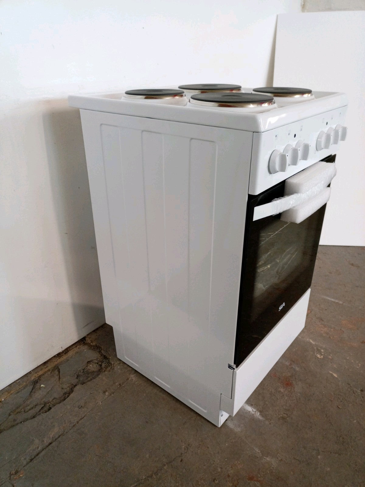 New Graded White SIA ESXB50W 50cm Electric Single Cooker RRP£345 -L24