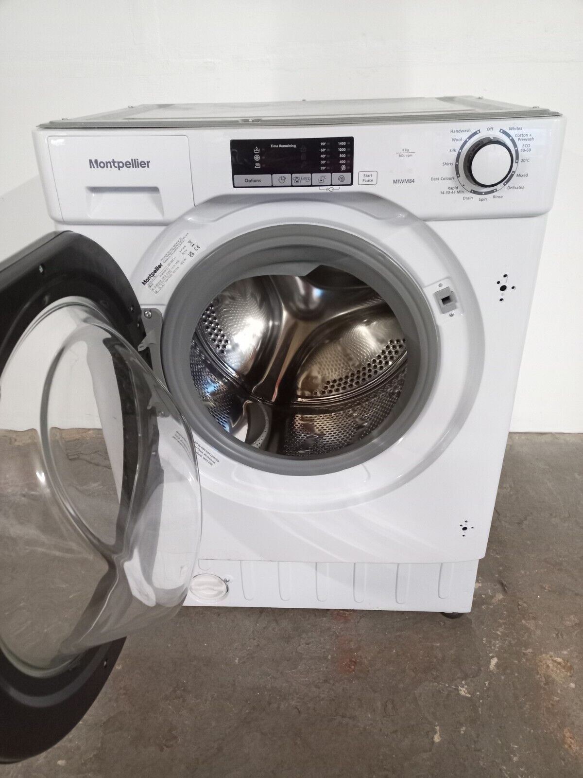 New Graded Montpellier MIWM84-1 Integrated 8 kg 1400 Washing Machine RRP£399 X26