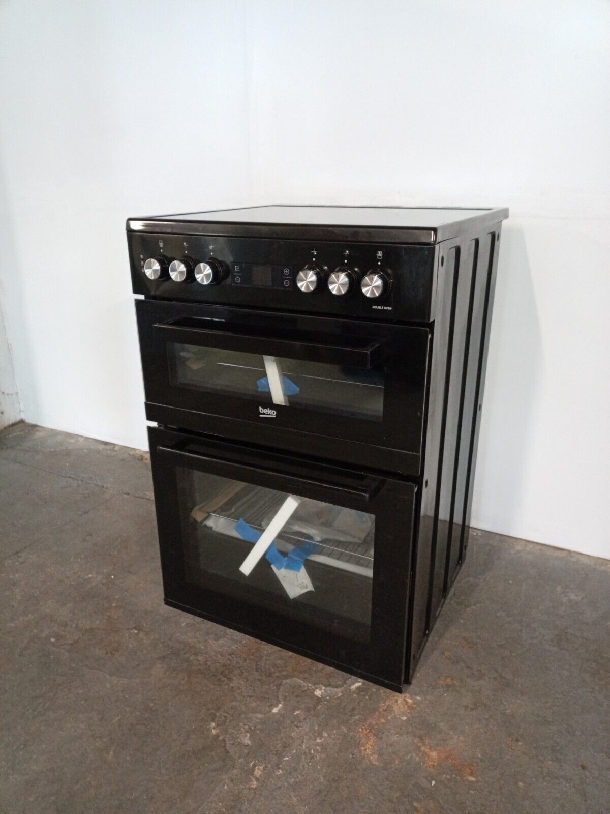 New Graded Black  Beko EDC634K  60cm Electric Double Cooker RRP£459 - UK Del X13