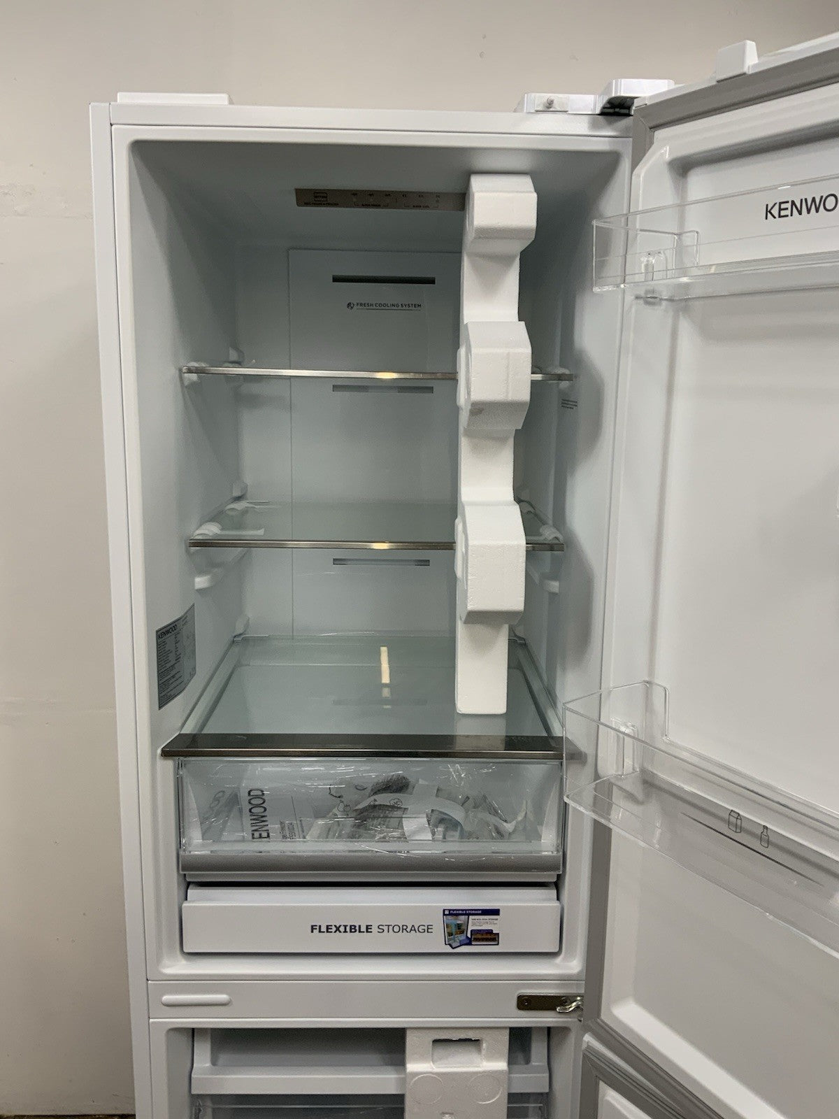 New Graded KENWOOD KNF55WD24 55/45 Fridge Freezer - White RRP £429 P20