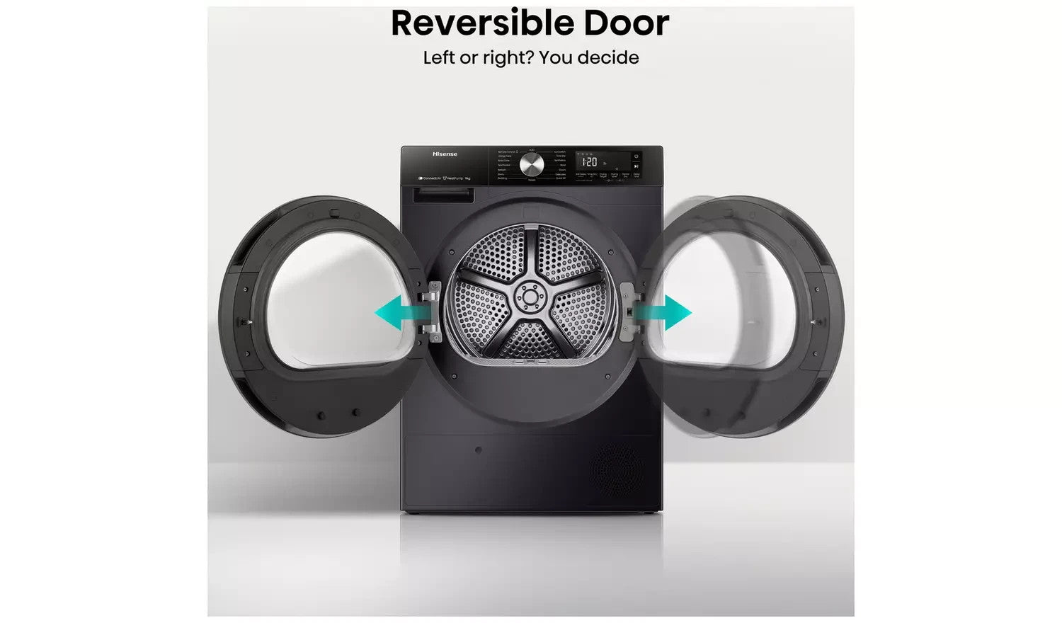 New Boxed Hisense DH3S902BB3 9Kg Heat Pump Dryer A+++ Black RRP£549 M23