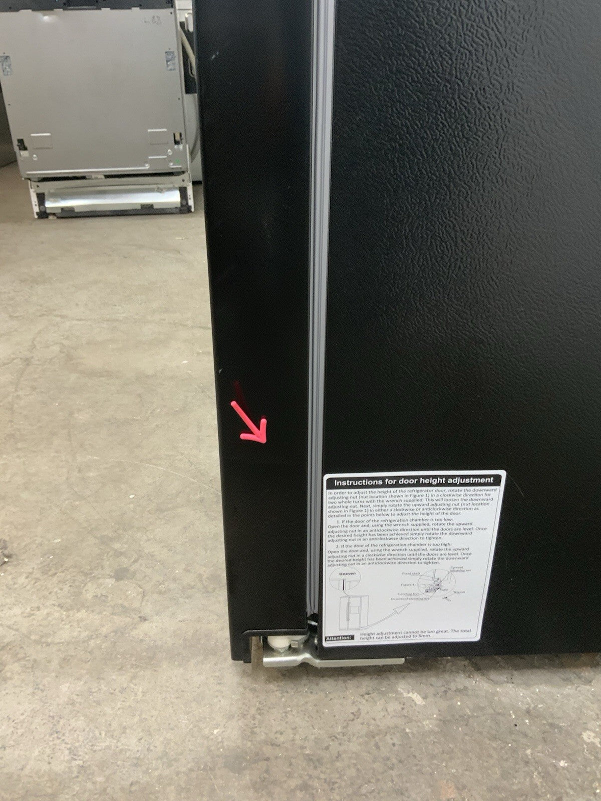 New Graded Bush MESBSB23E American Fridge Freezer - Black RRP £529 K69