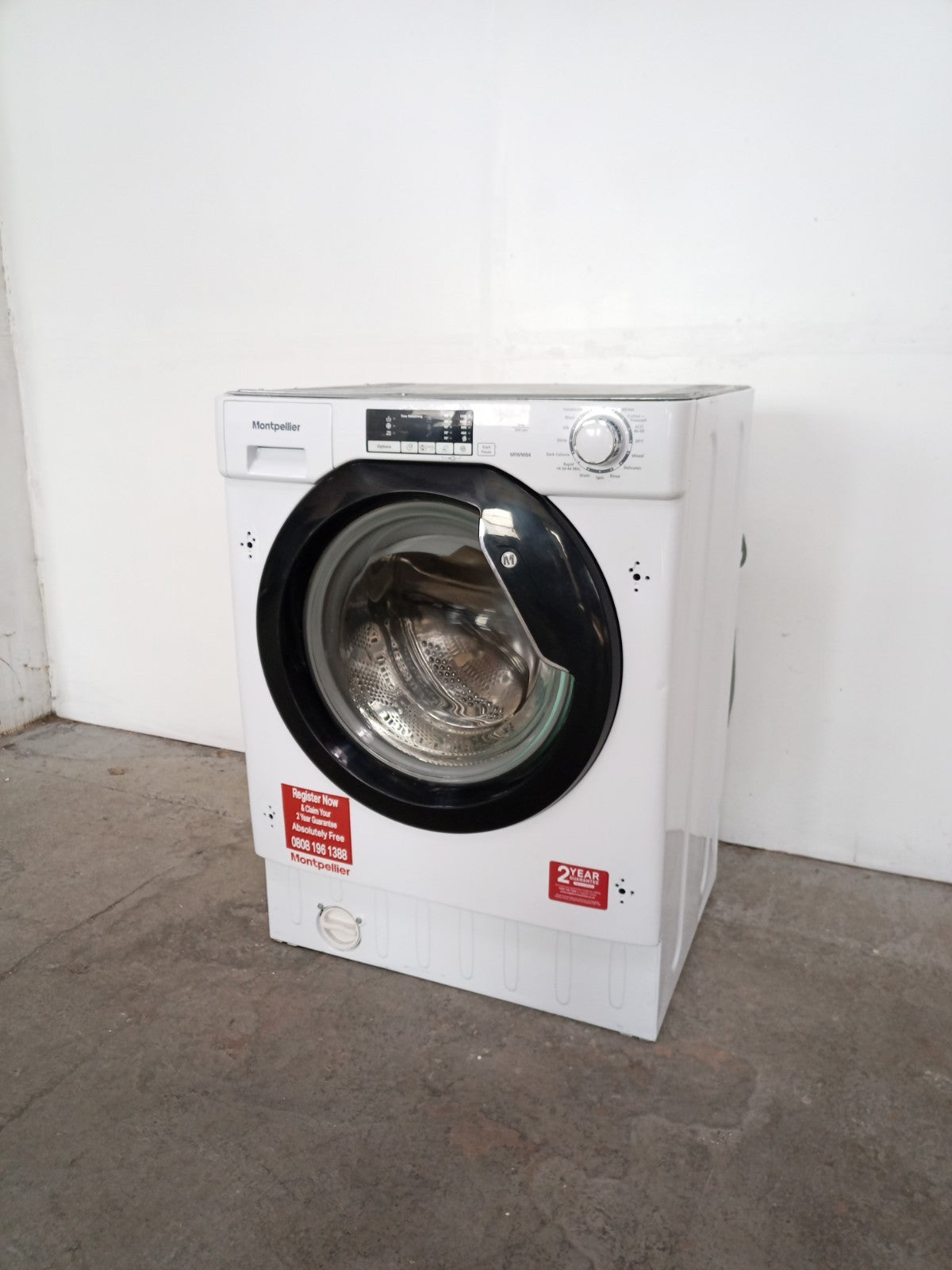New Graded Montpellier MIWM84 Integrated 8 kg 1400 Spin Washing Machine V21