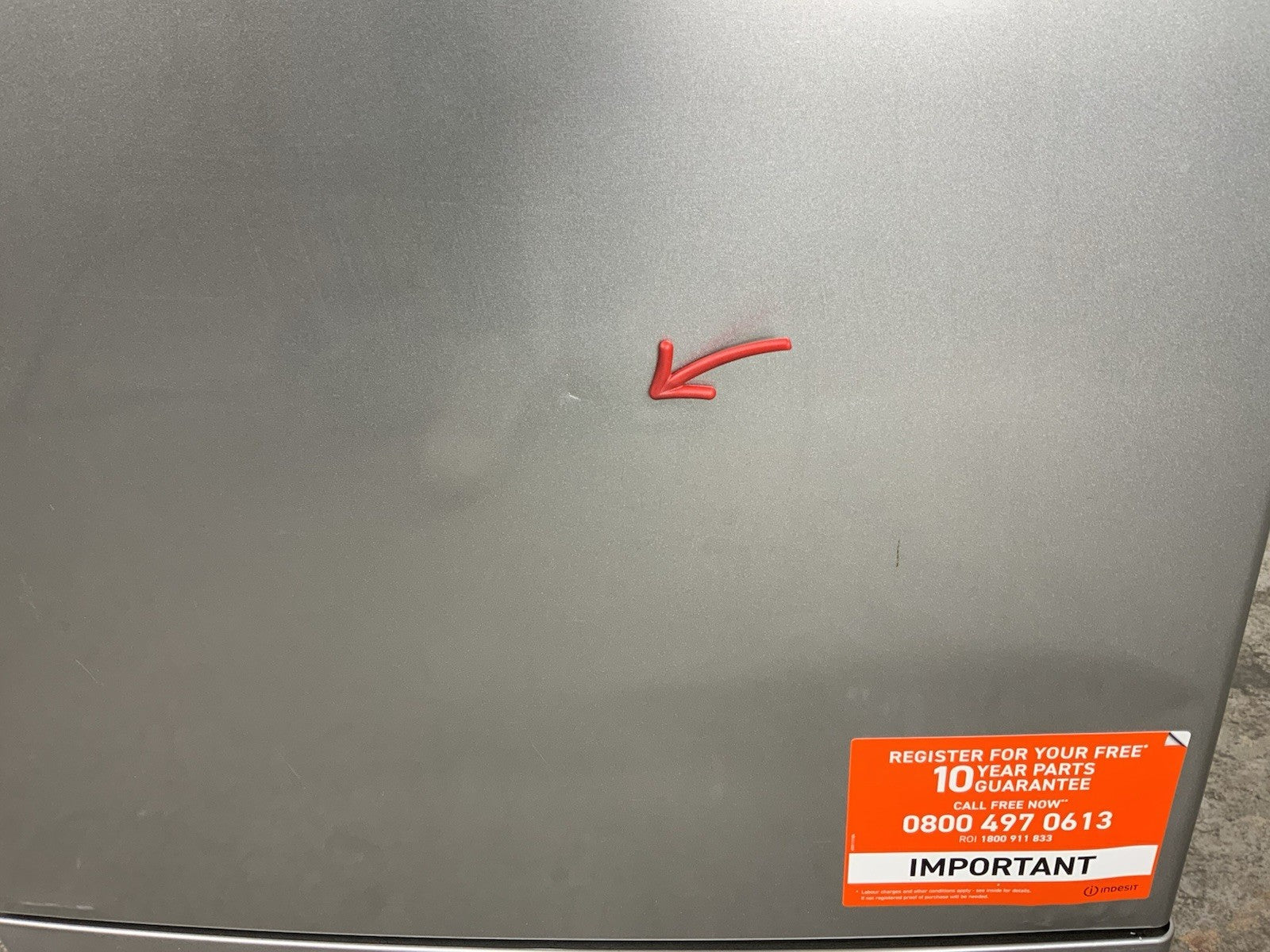 New Graded Silver Indesit D2FHK26SUK  Full Size Dishwasher RRP£299 F28