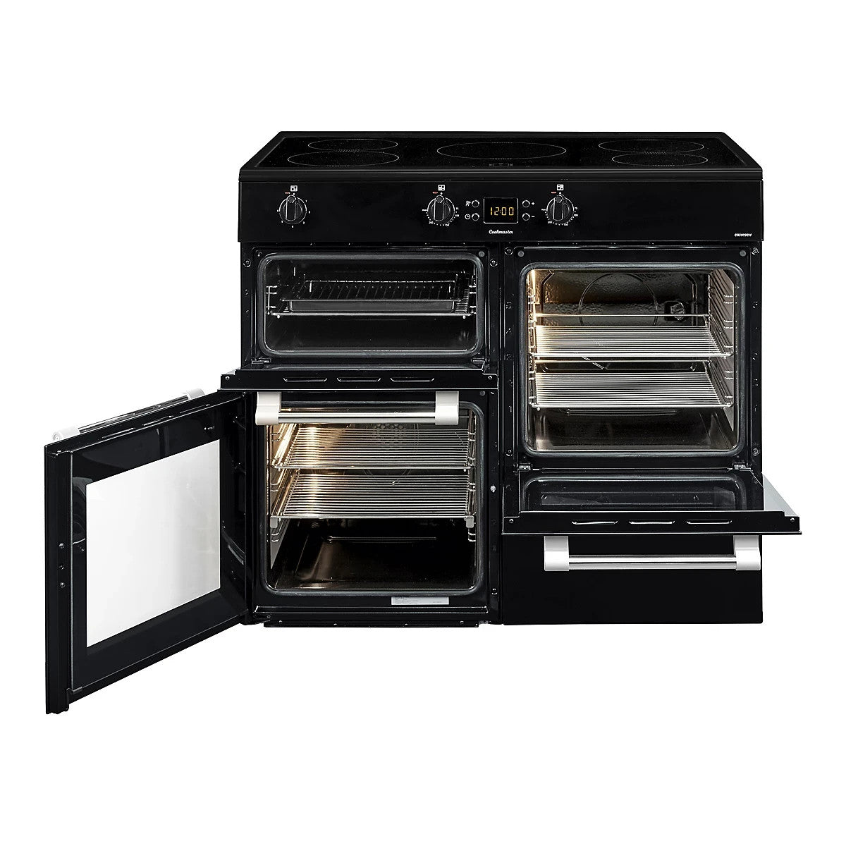 New Graded Black Leisure Cookmaster CK100D210K Range Cooker 100cm RRP £1598 F76