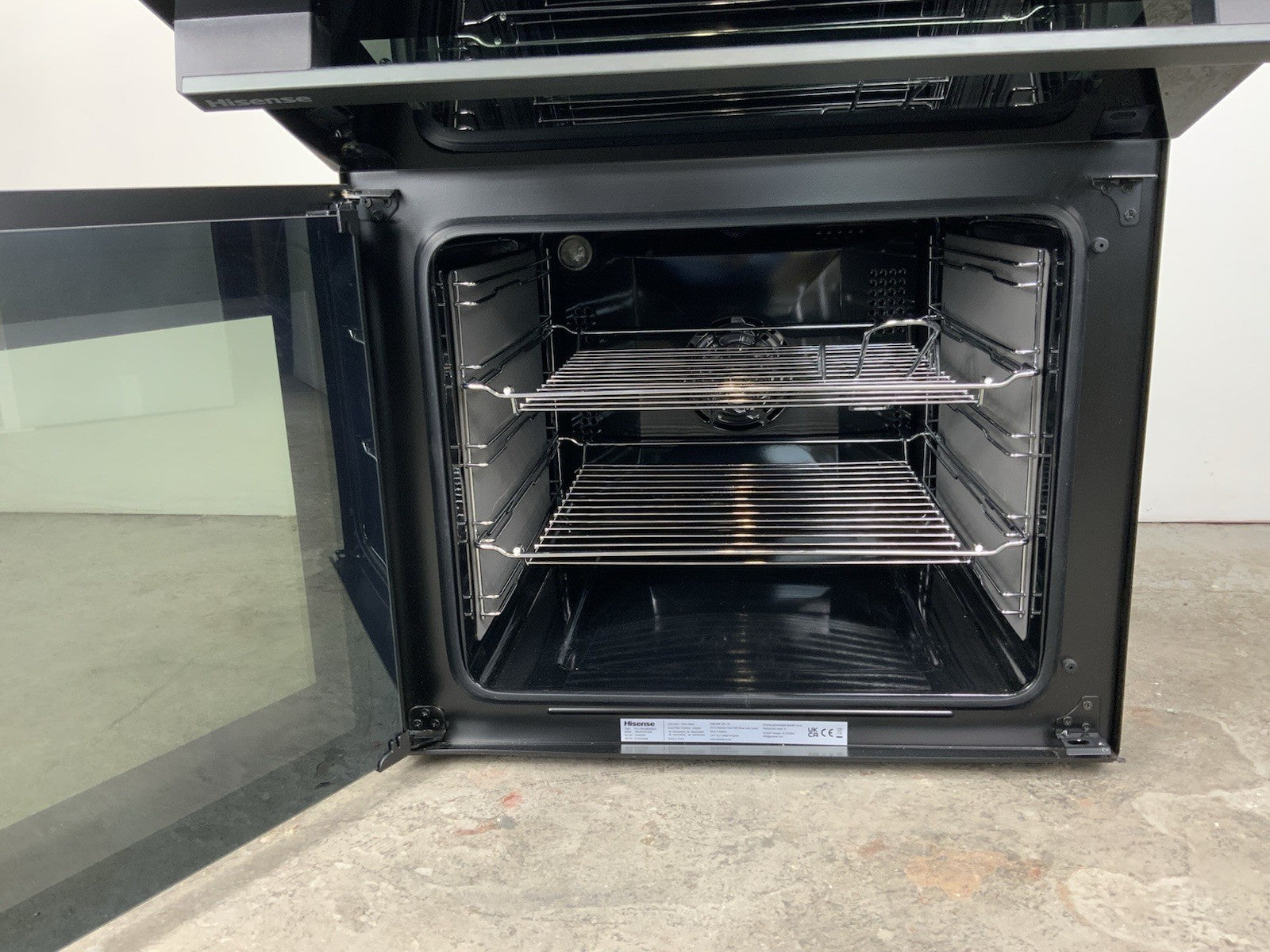 New Graded Hisense Hi6 Max HDCEIT6C20B 60cm Double Oven Electric Cooker F56