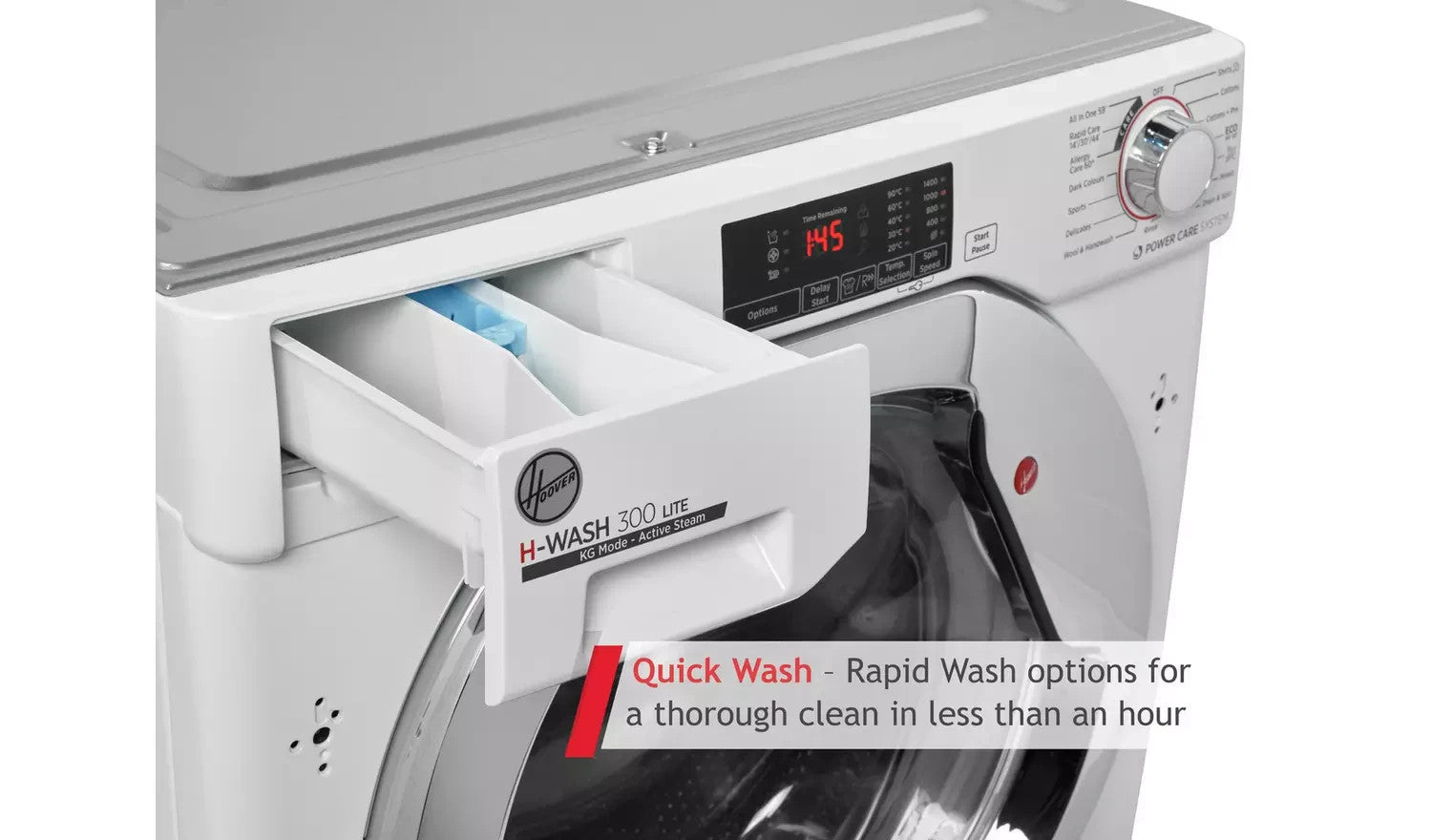 New Graded Hoover HBWS 49D1ACE 9KG Integrated Washing Machine  RRP £539 K13