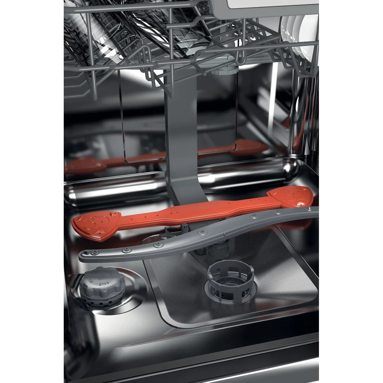 New Graded Hotpoint HFC3C26WCBUK Full Size Dishwasher - Black F42