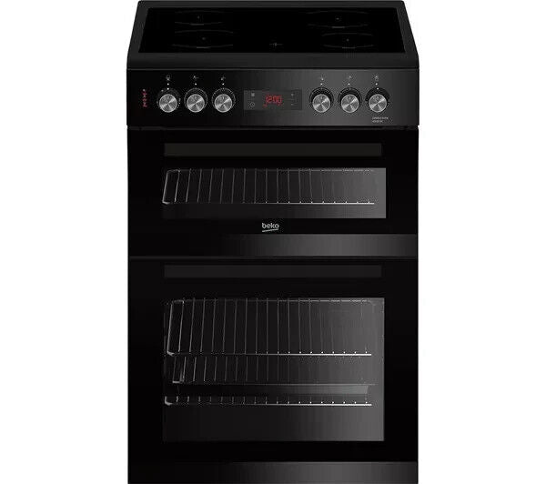New Graded Black  Beko KDC653K 60cm Electric Double Cooker RRP£469 - UK Del S25