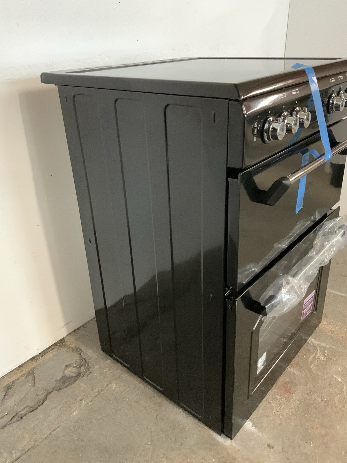 New Graded Leisure CLA60CEK Black Ceramic Electric Cooker with Double Oven  H12
