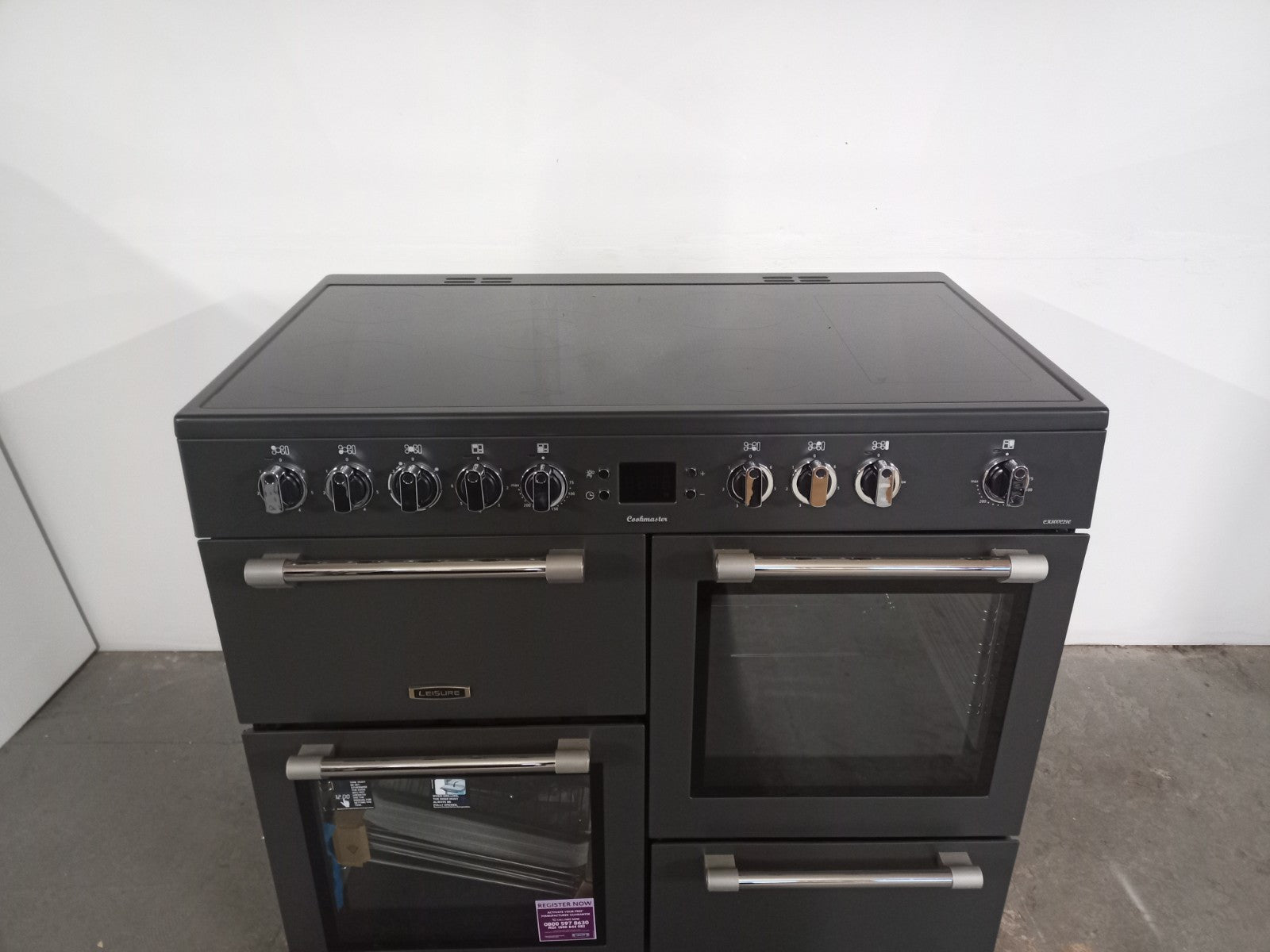 New Graded Anthracite  Leisure  CK100C210A Range Cooker 100cm RRP £1200 C1