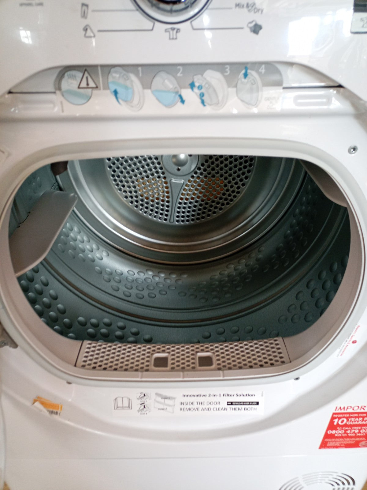 New Graded Hoover HLEH9A2DE-80 9kg Heat Pump Tumble Dryer RRP£429 P2