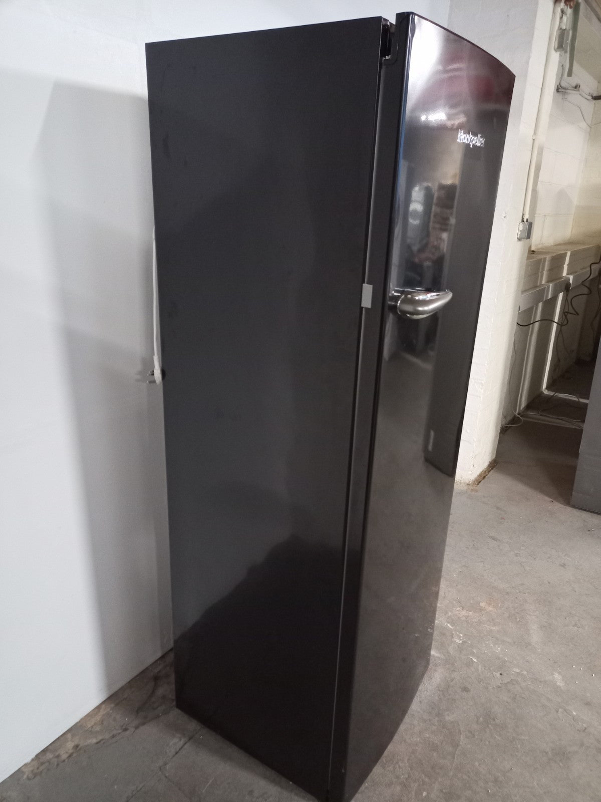 New Graded Retro Black Montpellier MAB341K Tall Fridge RRP£539  D87
