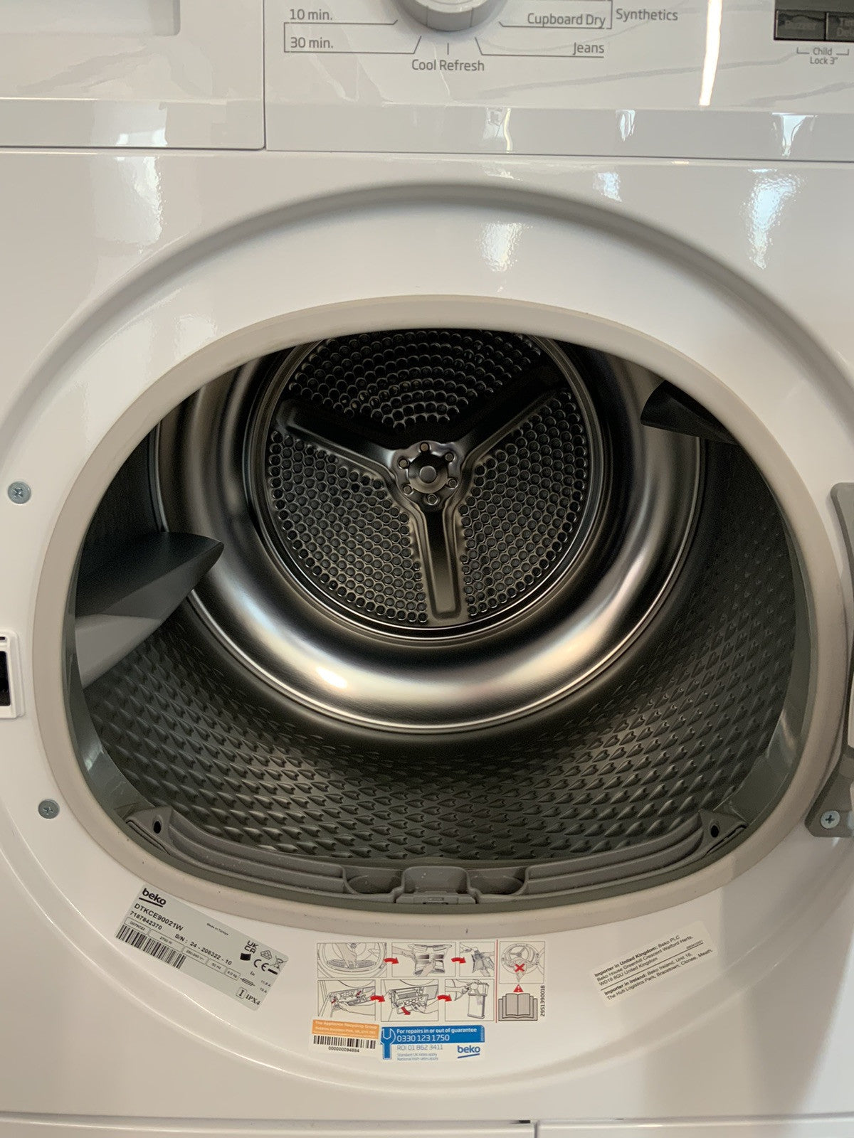 New Beko DTKCE90021W 9kg Condenser Tumble Dryer RRP£349 F28