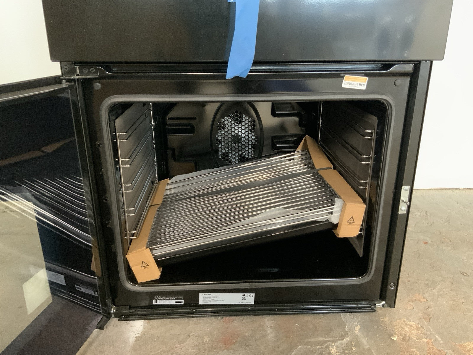 New Graded Leisure CLA60CEK Black Ceramic Electric Cooker with Double Oven  H12