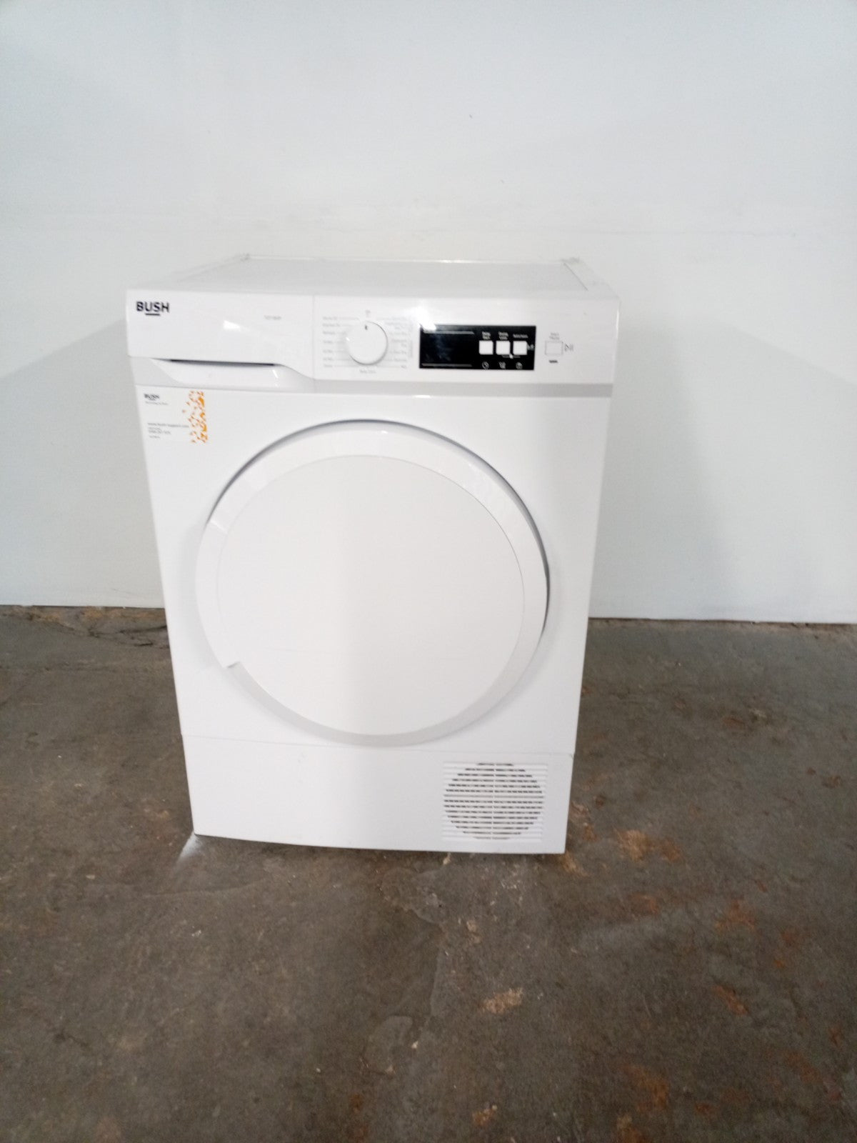 New Graded BUSH TDT18HP 8kg Heat Pump Tumble Dryer White F17