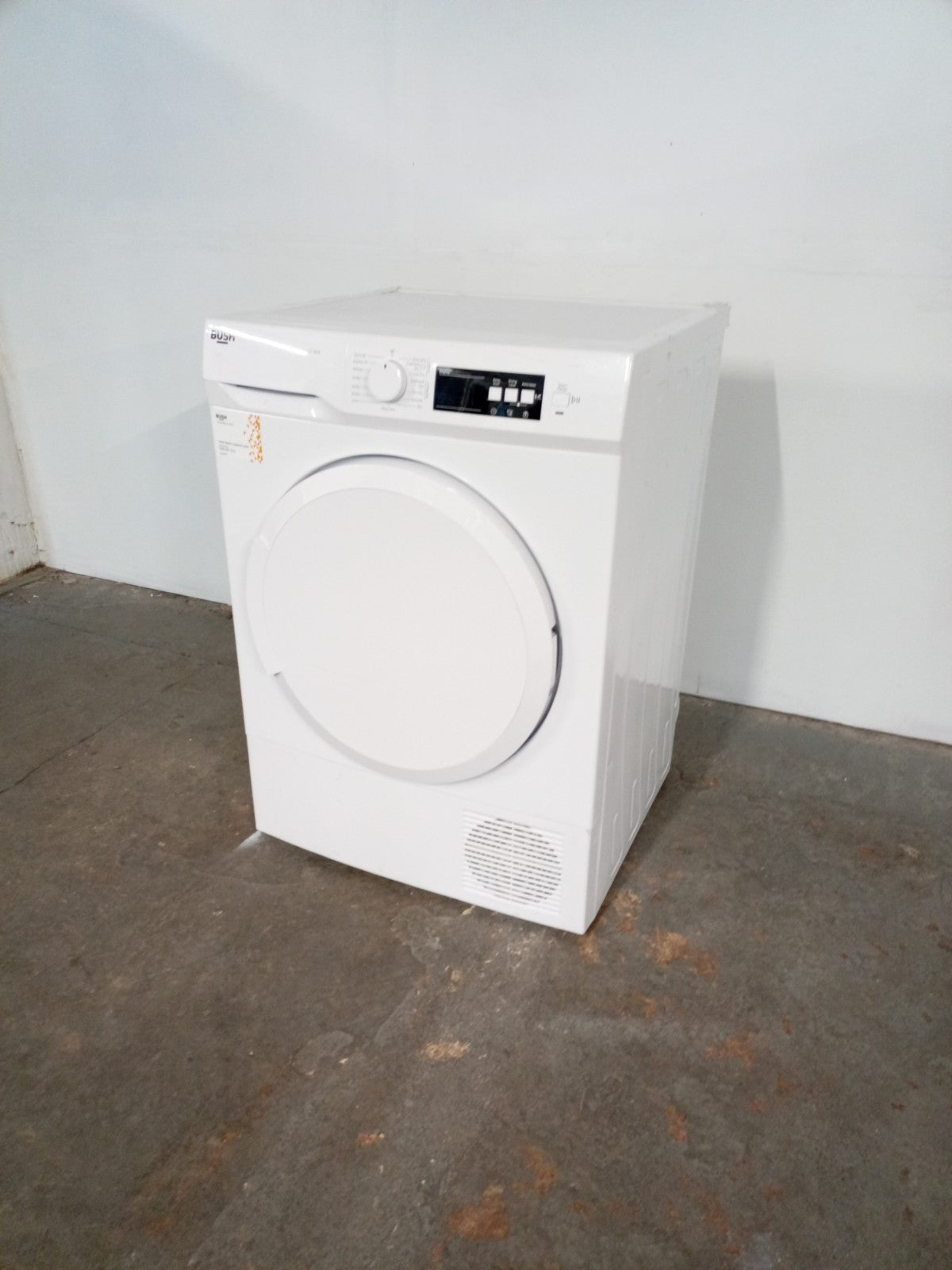 New Graded BUSH TDT18HP 8kg Heat Pump Tumble Dryer White F17