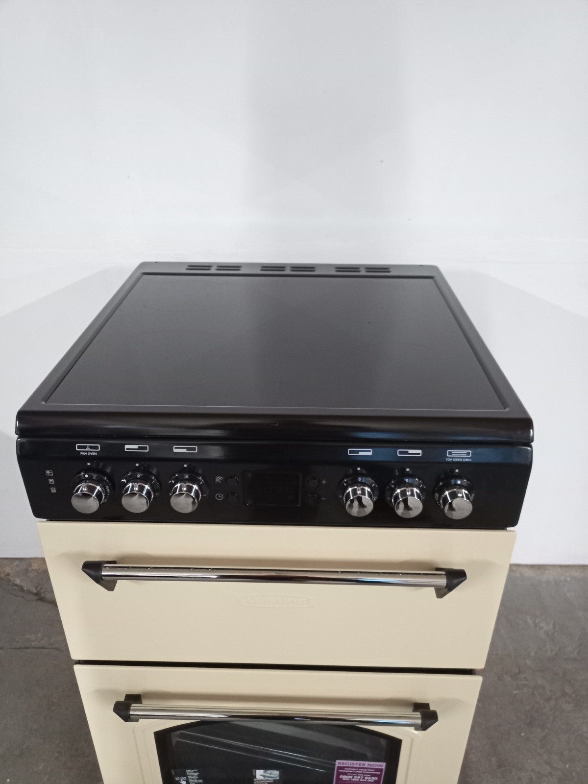 New Graded Cream Leisure CLA60CEC 60cm Electric Ceramic Cooker RRP£579 H4