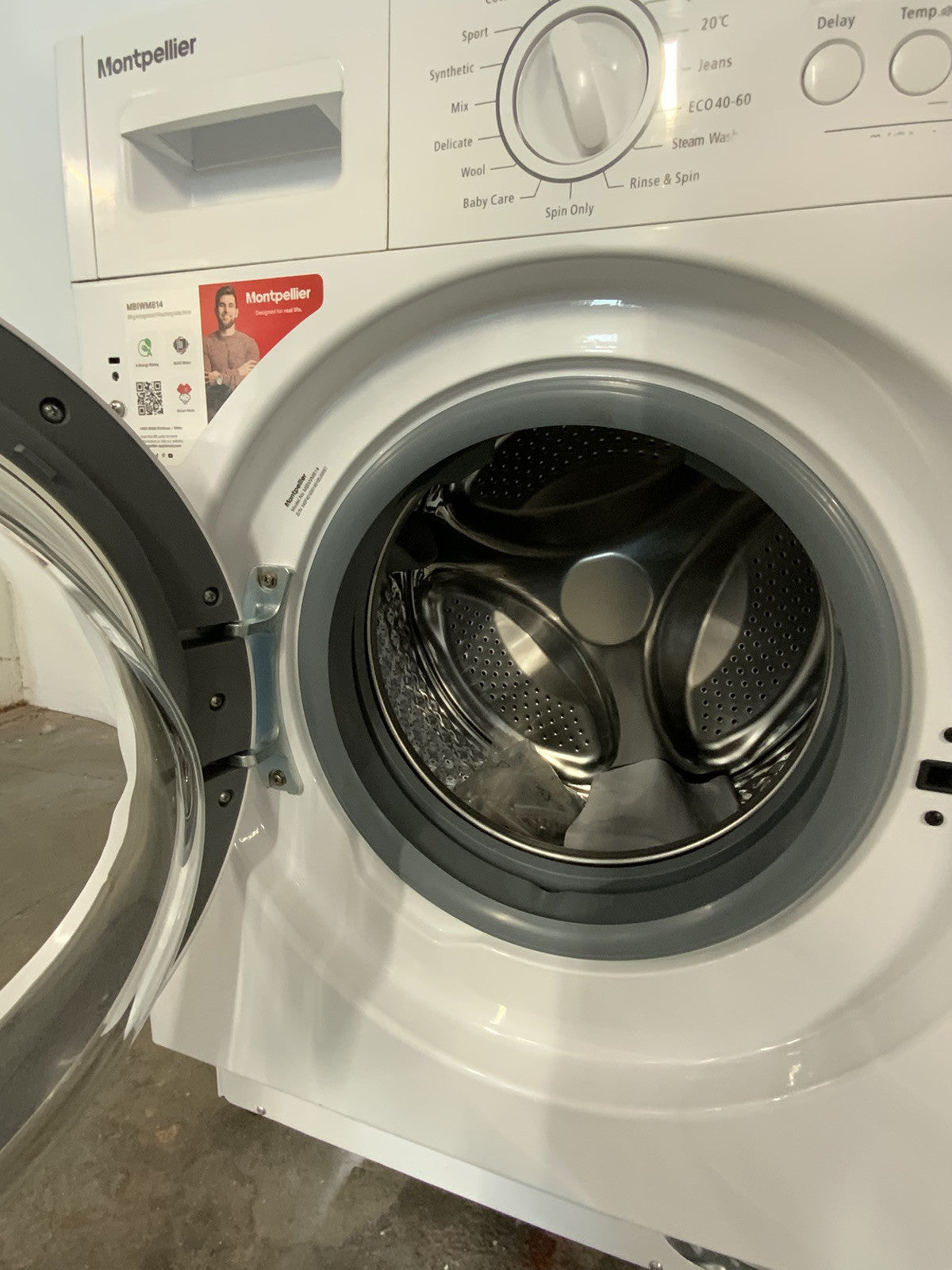 New Graded Montpellier MBIWM841 Integrated 8 kg 1400 Washing Machine RRP£399 F11